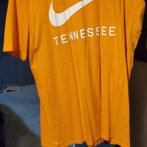 Nike Dri-FIT Athletic Tee in Orange